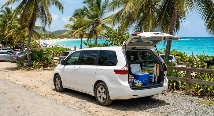Beach Crew Van – Toyota Sienna or similar